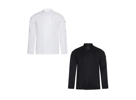 VL AGNI. Chaqueta de cocina unisex (190 g/m²) fabricada con algodón (35 %) y poliéster reciclado (65 %)