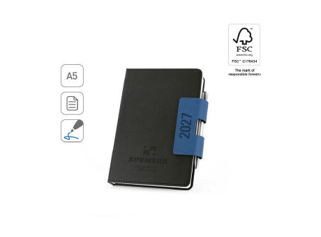 SPENSER A5. Agenda A5 con tapa dura de PU