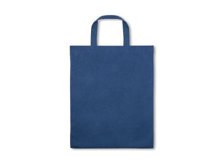 SIENA. Bolsa plegable de algodón (50%), algodón reciclado (30%) y poliéster (20% rPET) (140 g/m²)