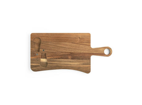 CASSIA. Tabla para quesos de madera de acacia con mango