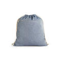 CHANCERY. Bolsa de cordón de algodón reciclado (70%), poliéster (30% rPET) (140 g/m²)