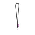 WISBECH. SET Lanyard TUBE Long (Ø 7 mm) con mosquetón de gatillo de 9 mm y cierre de seguridad de Ø 7 mm