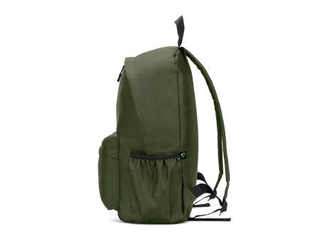 ROSARIO. Mochila clásica con un diseño atemporal en poliéster reciclado 600D