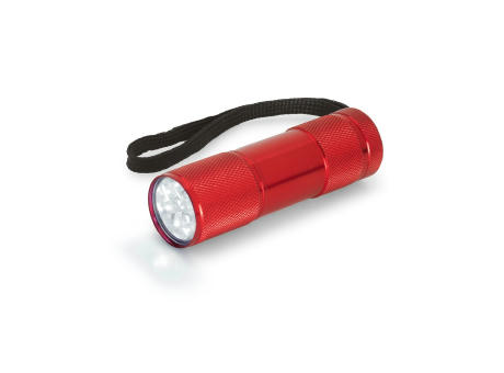 FLASHY. Linterna de aluminio con 9 LEDs