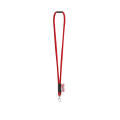 WISBECH. SET Lanyard TUBE Long (Ø 7 mm) con mosquetón de gatillo de 9 mm y cierre de seguridad de Ø 7 mm