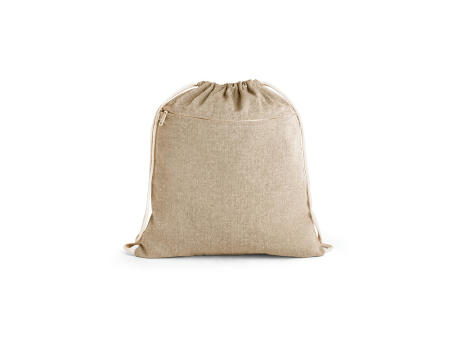 CHANCERY. Bolsa de cordón de algodón reciclado (70%), poliéster (30% rPET) (140 g/m²)