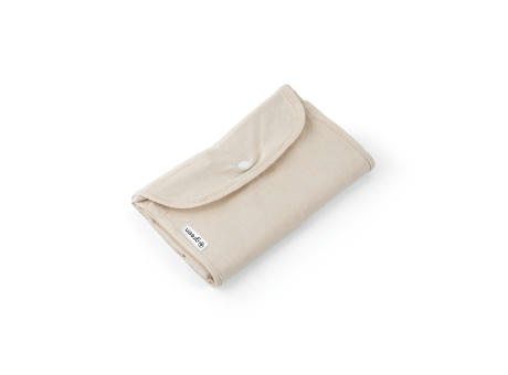 BEIRUT. Bolsa plegable de algodón (50%), algodón reciclado (30%) y poliéster (20% rPET) (140 g/m²)