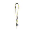 WISBECH. SET Lanyard TUBE Long (Ø 7 mm) con mosquetón de gatillo de 9 mm y cierre de seguridad de Ø 7 mm