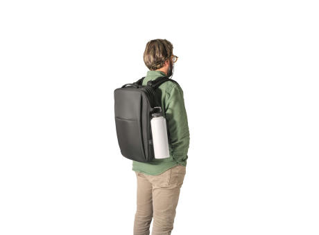 DALLAS. Mochila de viaje de poliéster reciclado de alta densidad 600D para portátil de 17.3