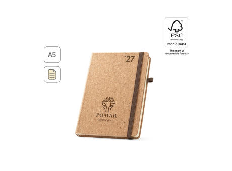POMAR A5. Agenda de corcho