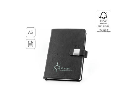MUSSET A5. Agenda A5 en PU (58% reciclado)