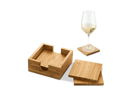 GAUTHIER. Posavasos de bambú
