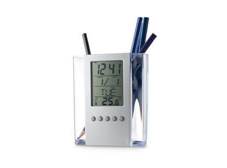EDEM. Reloj digital multifunción de escritorio con portalápices