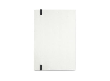 MILKY. Libreta A5 con tapa rígida en papel 100 % reciclado