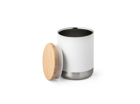 NORRE TUMBLER. Vaso de acero inoxidable (36% reciclado) con pared doble de insolacion 370 mL