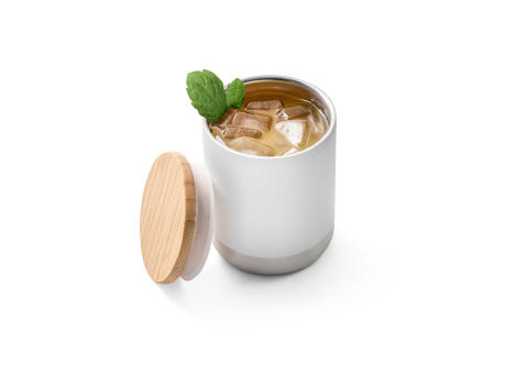 NORRE TUMBLER. Vaso de acero inoxidable (36% reciclado) con pared doble de insolacion 370 mL