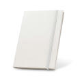 MILKY. Libreta A5 con tapa rígida en papel 100 % reciclado