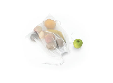BOLZANO. Bolsa plegable fabricada en malla y poliéster reciclado 190T (100% rPET)