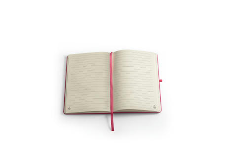 ANNE. Cuaderno A5 en poliéster reciclado (100% rPET) con páginas a rayas