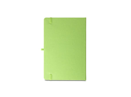 ANNE. Cuaderno A5 en poliéster reciclado (100% rPET) con páginas a rayas