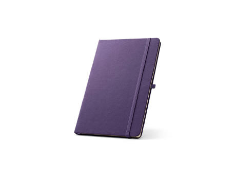ANNE. Cuaderno A5 en poliéster reciclado (100% rPET) con páginas a rayas