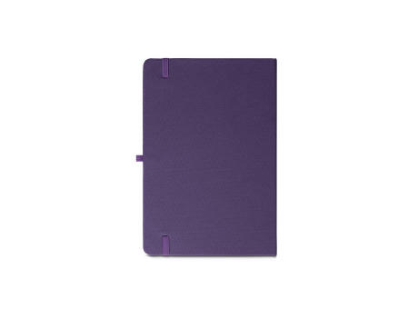 ANNE. Cuaderno A5 en poliéster reciclado (100% rPET) con páginas a rayas