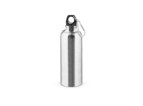 KELCE. Botella de acero inoxidable de pared simple con mosquetón de 550 ml