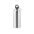 KELCE. Botella de acero inoxidable de pared simple con mosquetón de 550 ml
