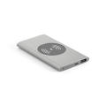 CASSINI. Power bank 4'000 mAh con cargador inalámbrico de 5W, fabricado en aluminio reciclado (100% rAL)