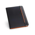 FITZGERALD. Portafolios A4 en PU y microfibra con bloc de páginas rayadas