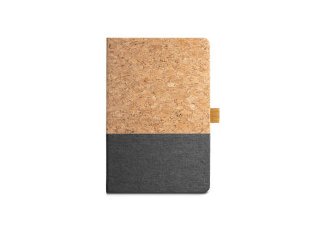 KLEE. Cuaderno A5 de corcho y lino con hojas rayadas