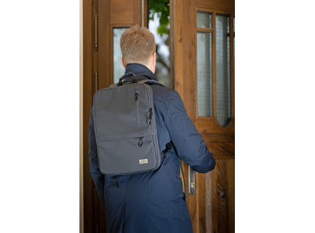 TROIKA Laptop-Rucksack BLUE CYCLE EXPANDABLE