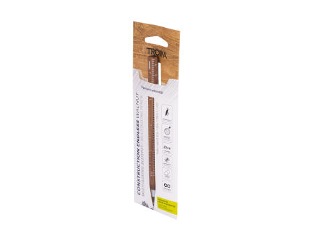 TROIKA Multitasking-Bleistift CONSTRUCTION ENDLESS WALNUT