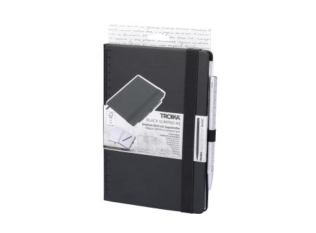 TROIKA Notizblock BLACK SLIMPAD A5