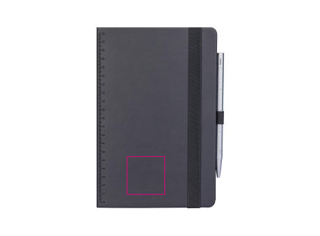 TROIKA Notizblock BLACK SLIMPAD A5