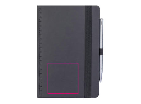 TROIKA Notizblock BLACK SLIMPAD A5