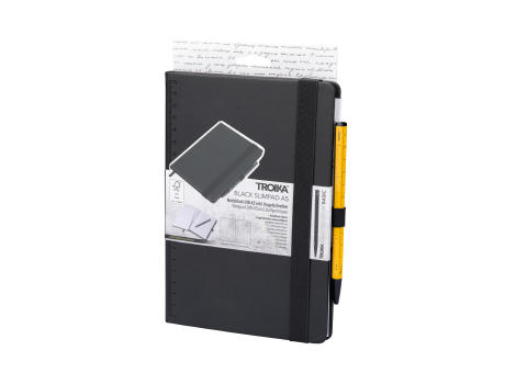 TROIKA Notizblock BLACK SLIMPAD A5