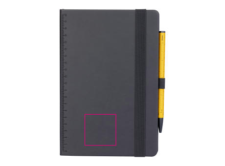 TROIKA Notizblock BLACK SLIMPAD A5