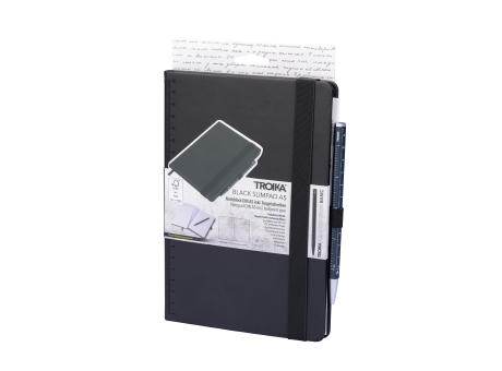 TROIKA Notizblock BLACK SLIMPAD A5
