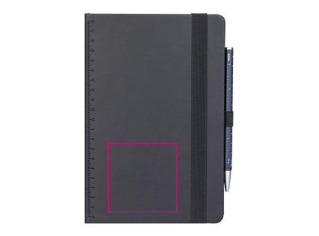 TROIKA Notizblock BLACK SLIMPAD A5