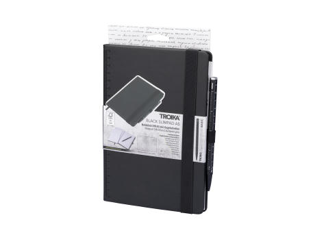 TROIKA Notizblock BLACK SLIMPAD A5