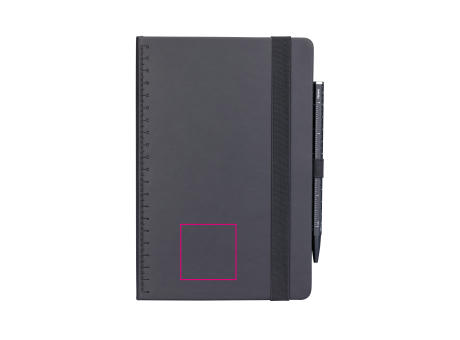 TROIKA Notizblock BLACK SLIMPAD A5