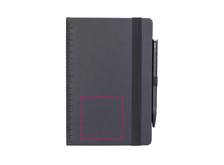 TROIKA Notizblock BLACK SLIMPAD A5