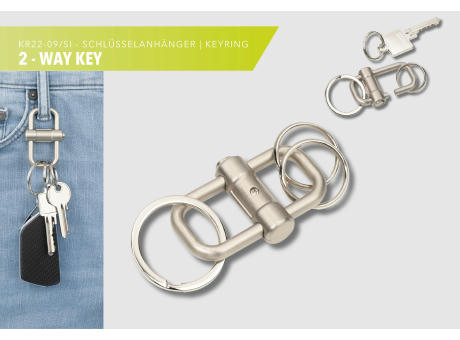 TROIKA Schlüsselanhänger 2-WAY KEY