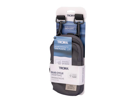 TROIKA Smartphone Umhängetasche BLUE CYCLE SMARTBAG