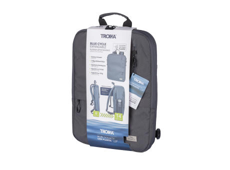 TROIKA Laptop-Rucksack BLUE CYCLE EXPANDABLE