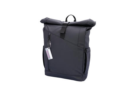 TROIKA Roll Top Rucksack TROIKA BLACK ROLL TOP
