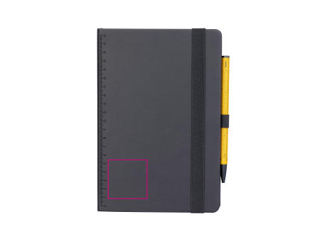 TROIKA Notizblock BLACK SLIMPAD A5