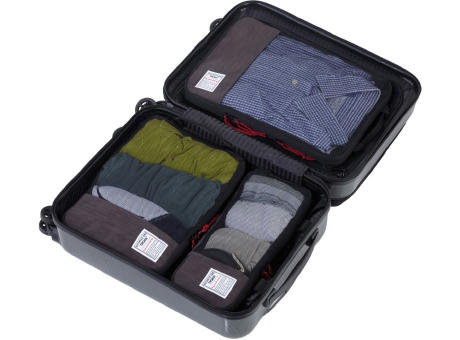 TROIKA Reise-Kompressionstaschen Set BUSINESS PACKING CUBES