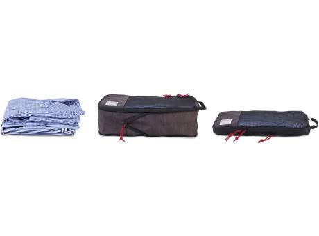TROIKA Reise-Kompressionstaschen Set BUSINESS PACKING CUBES